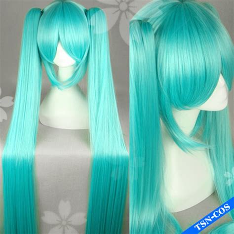 Vocaloid Hatsune Miku 120cm Blue Mix Straight Long Synthetic Hair