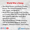 World War 1 Essay | Essay on World War 1 for Students and Children in ...