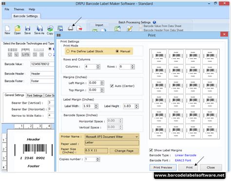 Standard Barcode Label Software Screenshots To Create Barcode Stickers