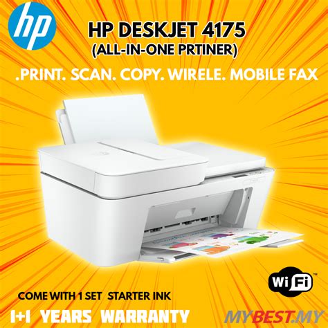 Hp Deskjet Ink Advantage 4175 All In One Printer Print Scan Copy