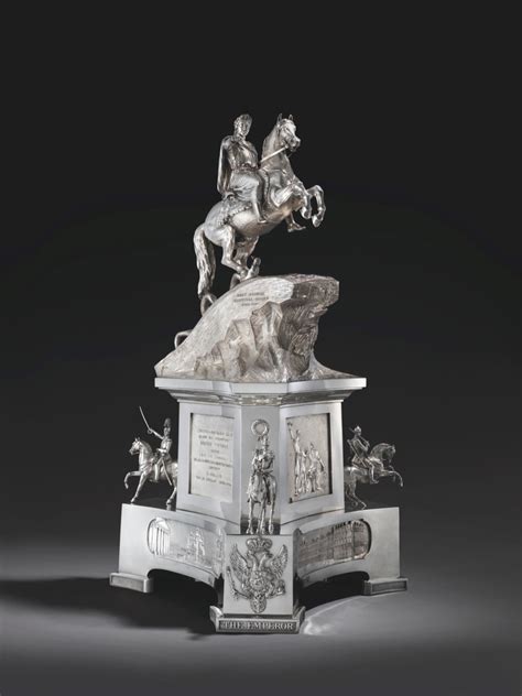 The Emperors Cup 1845 A Victorian Silver Sculptural Centrepiece