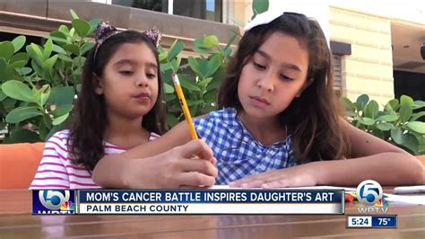 Moms Cancer Battle Inspires Daughters Art