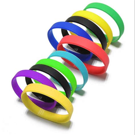Buy Fashion Silicone Rubber Elasticity Wristband 12