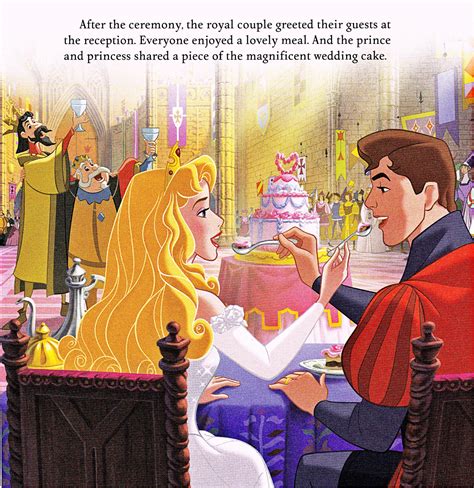 Walt Disney Book Scans Sleeping Beauty Auroras Royal Wedding