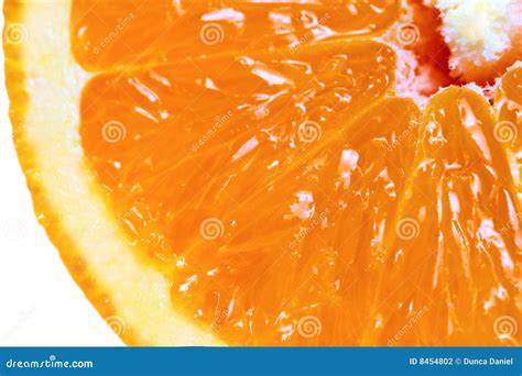 Macro Detailed View Of Sliced Orange Fruit Stock Photography Image