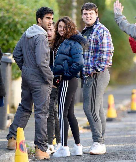 Michelle Keegan On The Set Of Brassic Show In Lancashire 10182018