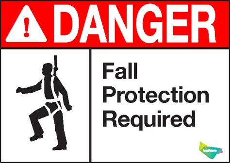 Lendlease Jobsite Signage Danger Fall Protection Required