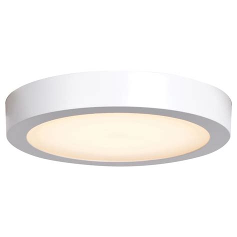White outdoor flush mount lights. Access Lighting Ulko 1-Light Exterior White Integrated LED ...
