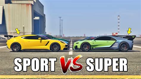 Gta 5 Online Sport Cars Vs Supercars Which Is Fastest Youtube
