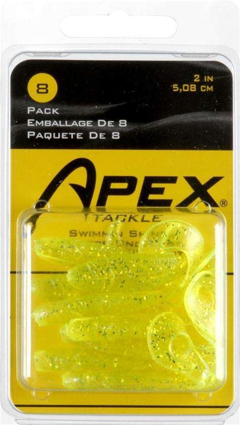 Apex Chartreuse Glitter Swimn Minnow 8 Pack 2 Ideal For Panfish