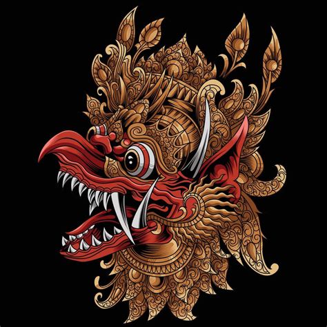 Garuda Jatayu Balinese Vector Illustration 13351271 Vector Art At Vecteezy