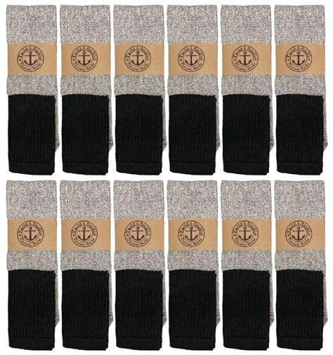 120 Wholesale Yacht And Smith Mens Cotton Thermal Tube Socks Cold Weather Boot Sock Shoe Size 8