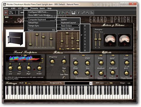 We have tested virtual piano 1.0 against malware with. Absolute Piano Erard Upright Download