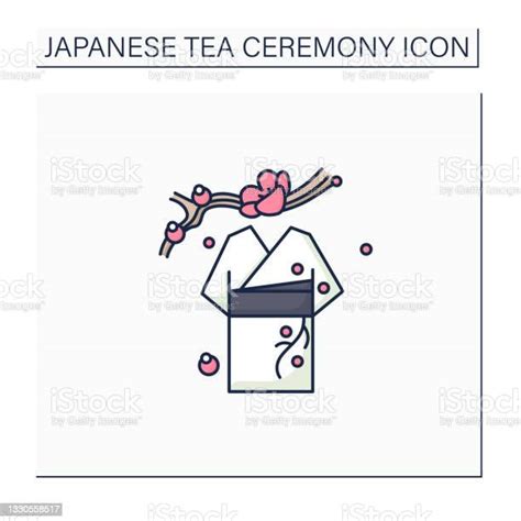 Japanese Tea Ceremony Color Solo Stock Illustration Download Image