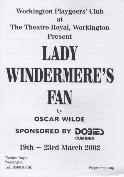 Lady Windermeres Fan Theatre Royal Workington