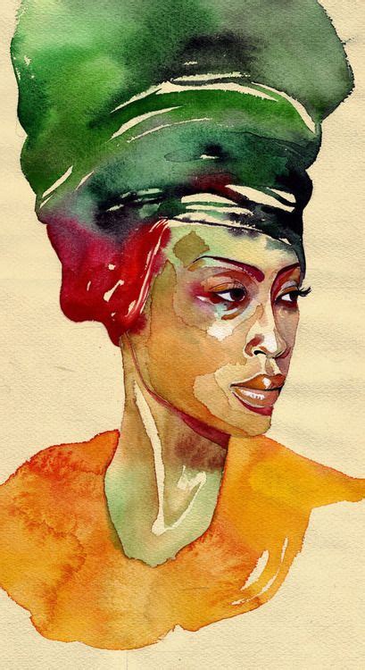 Stefana Argirova African American Art African Art Watercolor