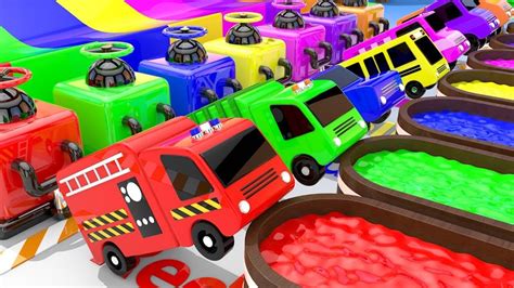 Learning Colors For Children With Street Vehicles Color Changing Water