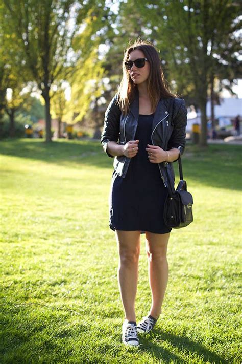 35 Stylish Ways To Wear A Pair Of Converse Sneakers Dress With