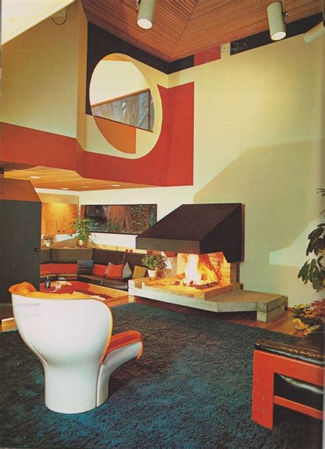 70s Interior Design A In 2020 Retro Living Rooms Vintage Interior