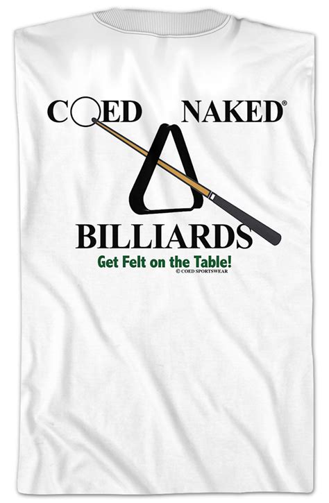Billiards Coed Naked T Shirt