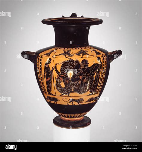 Terracotta Hydria Water Jar Archaic Ca 530520 Bc Greek Attic