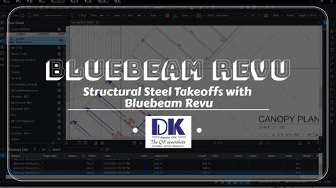 Structural Steel Takeoffs With Bluebeam Revu Youtube