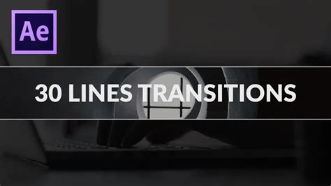 30 Free Line Transitions After Effects Templates - YouTube