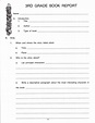 3Rd Grade Book Report Template - SampleTemplatess - SampleTemplatess