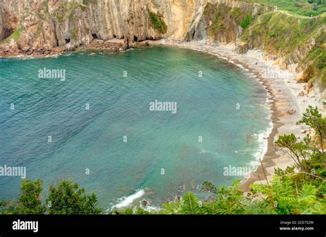 Playa Del Silencio Asturias Spain Stock Photo Alamy
