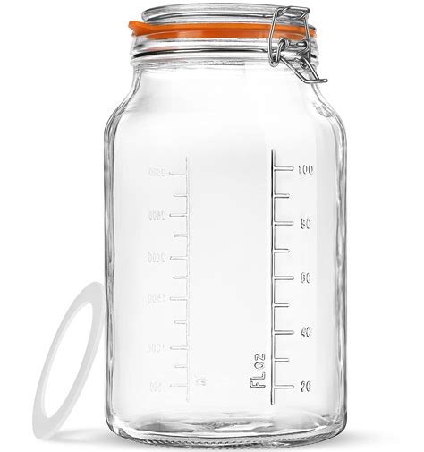 Buy Wide Mouth Glass Jars Gallon Glass Canning Jars With Airtight
