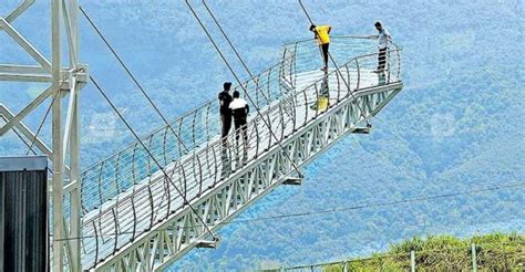 Adventure At The Heights Indias Longest Glass Bridge Thrown Open To