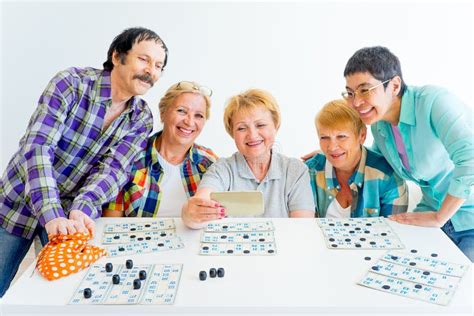 Senior People Playing Board Games Stock Image Image Of Caucasian