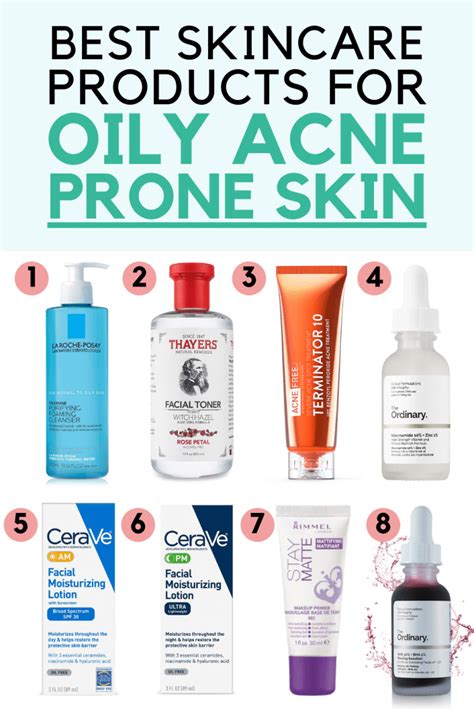Best Skin Care Products For Oily Acne Prone Skin Acne Prone Skin