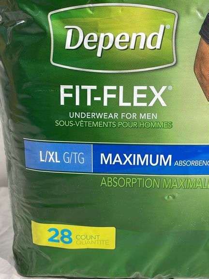 Depends Fit Flex Underwear For Men Sherwood Auctions