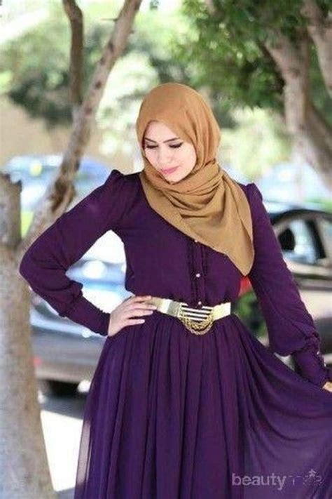 Wah Ini Dia Inspirasi Padu Padan Warna Hijab Ungu Yang Cantik Dan