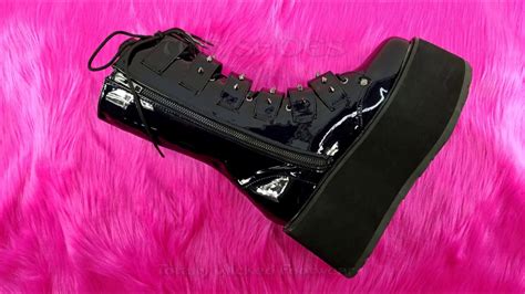 Demonia Damned 225 Cyber Goth Punk Boots Youtube