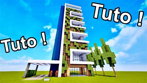 Batiment Futuriste Minecraft Construction D Un Gratte Ciel Dans Ma Ville Moderne