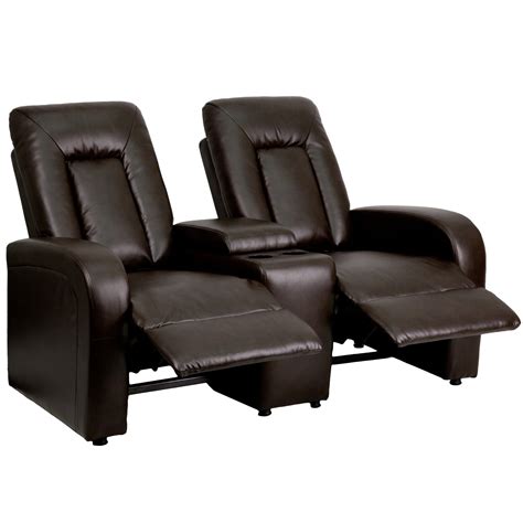 Try adjusting filters or location to find more theaters. Flash Furniture Leather 2 Seat Home Theater Recliner with ...