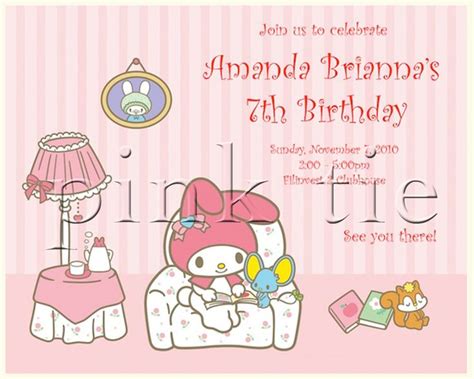 My Melody Briannas 7th Birthday Hello Kitty Birthday Party Hello