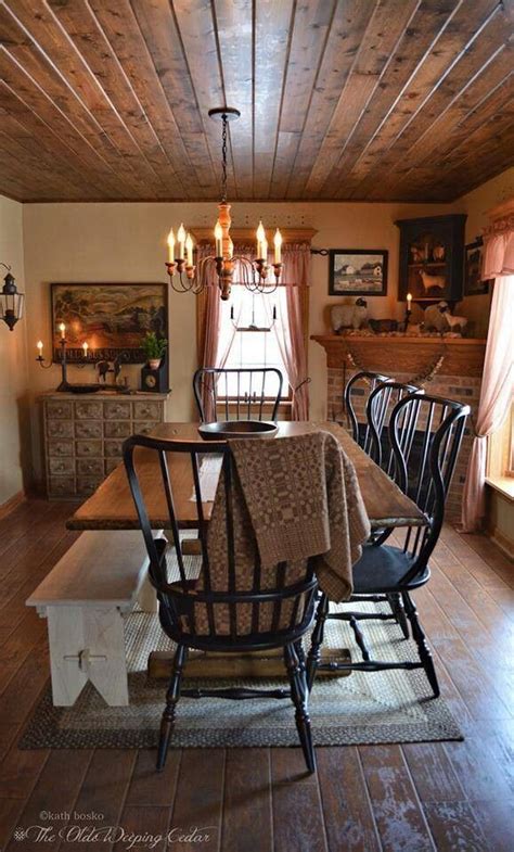 Ours are designed with the right proportions to be comfortable to sit in until dessert. Awesome black chairs,great floors | Colonial dining room ...