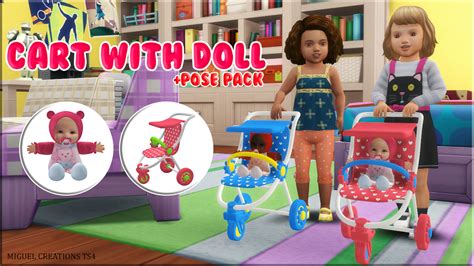 Lana Cc Finds Victorrmiguell Cart With Doll Sims The Sims 4 Pc