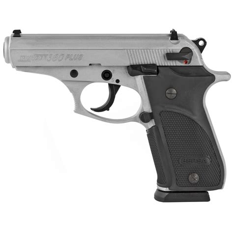 Bersa Thunder 380 Plus 380 Acp Pistol Satin Nickel Finish And Black