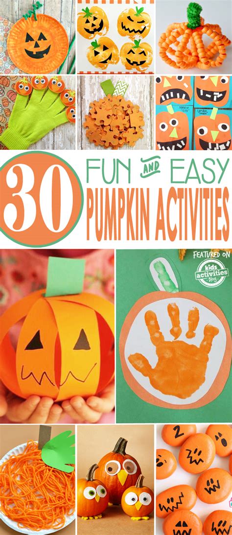 30 Fun And Easy Halloween Pumpkin Activities For Kids