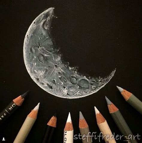 Pin By Gio Lisuardi On Art Black Paper Drawing Moon Drawing