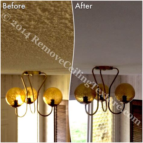 Remove any loose ceiling texture from the old ceiling. 5 DIY Mistakes Homeowners Make When Removing Textured Ceilings