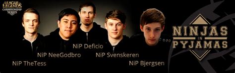 View full stats, matches and players for ninjas in pyjamas. Surrender at 20: Major Roster Changes for EU LCS Team Ninjas in Pyjamas