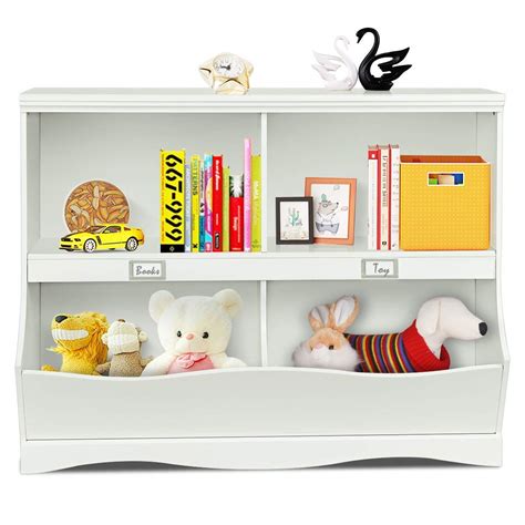 Homgx Toy Cubby Organizer Open Kids Storage Cubby With 2