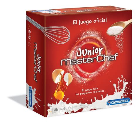 Masterchef junior es un entretenido juego de mesa para toda la familia, en el que podrás dejar volar la imaginación y crear los platos más deliciosos. MasterChef Junior Juego de Mesa - Clementoni 55099 ...