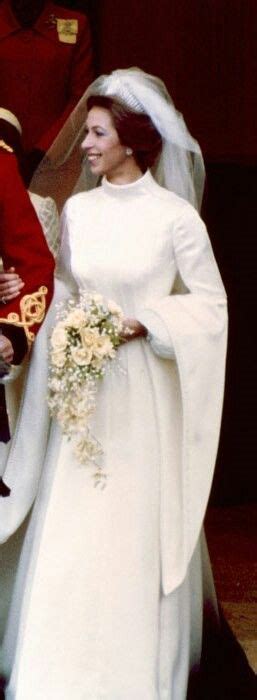 Princess Anne In Her Wedding Gown First Marriage Princess Anne