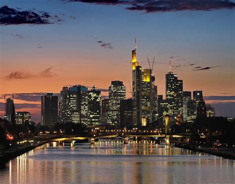 Skyline Frankfurt Am Main Foto And Bild Stadt Architektur Olympus